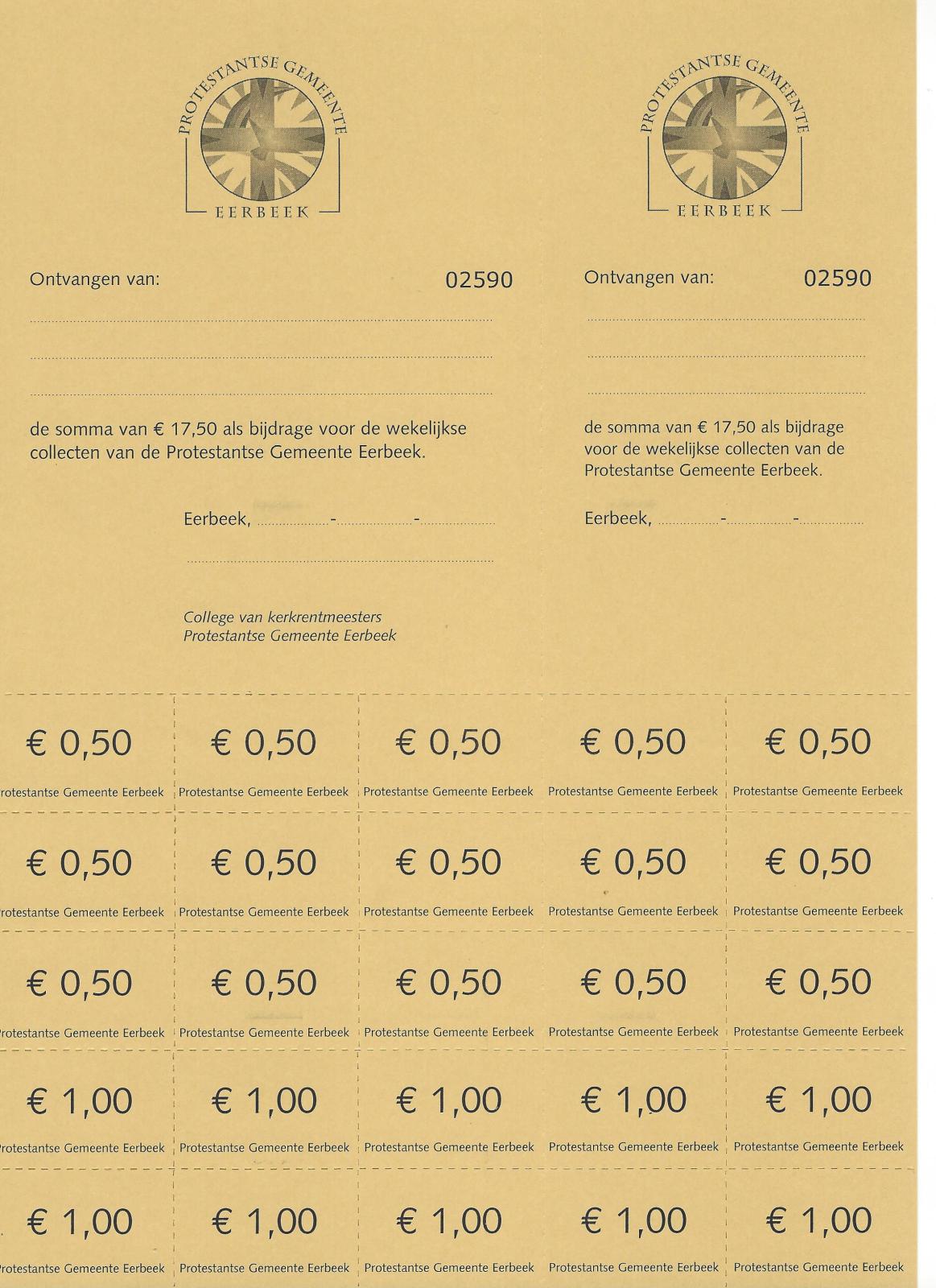 Collectebonnen € 17,50